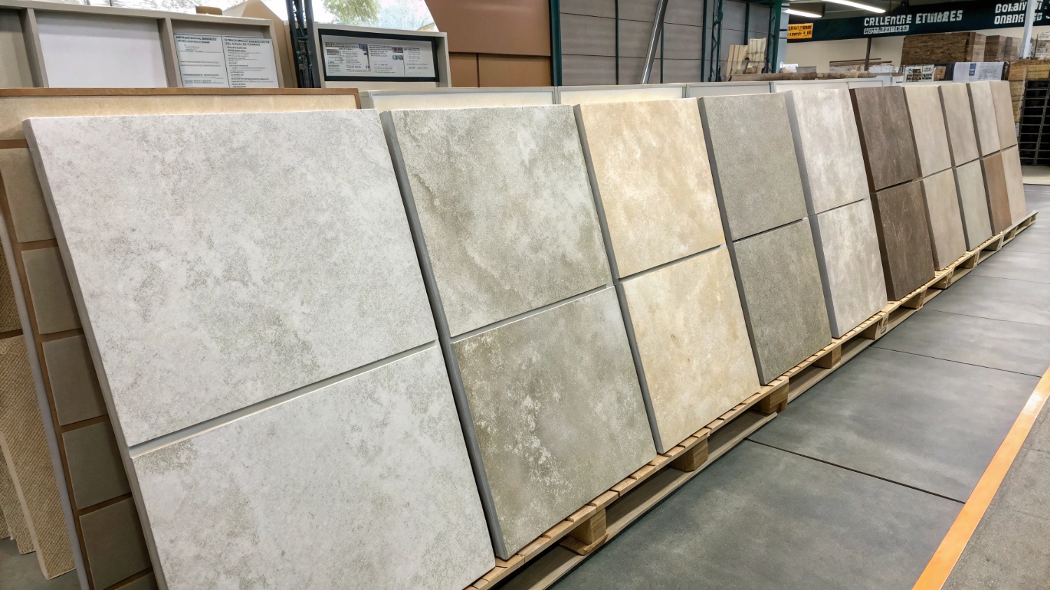 Керамическая плитка и керамогранит с эффектом бетона: урбанистический стиль