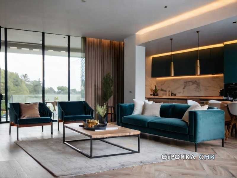 Мебель в темных тонах: сочетание текстур и форм