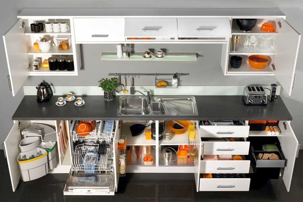 Оптимальное использование пространства в кухонных шкафах