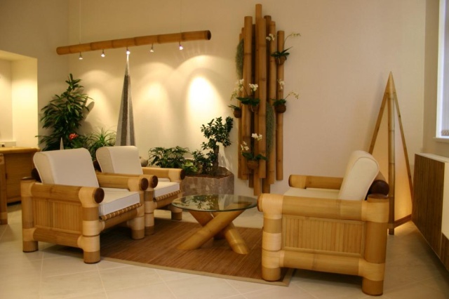 Мебель из бамбука в интерьере. Бамбуковая мебель